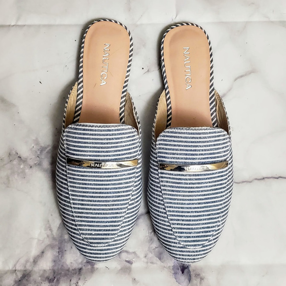 Nautica Shoes - New Nautica Flats Loafers Open Back Boat Shoes